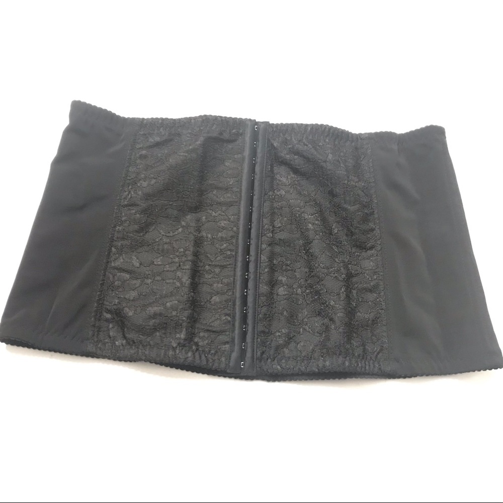 Vijiv 6XL Women's Workout Waist Cincher Underbust Corset Body Shapewear Black